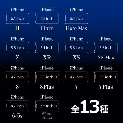 iPhone6/6s 強化ガラス保護フィルム【50個セット】